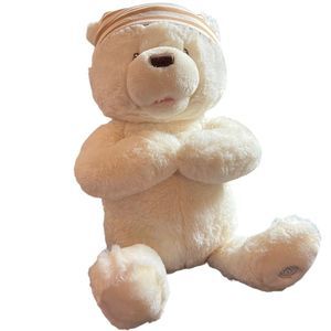 Baby Gund Goodnight Prayer Bear 6049302 Bows Head Talks Says Prayer Plays‎ Music